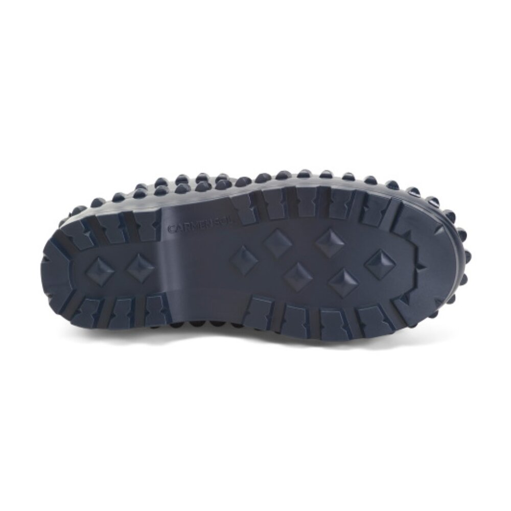 NEW CARMEN SOL Graziano Jelly Studded Boots IN navy for women 1025 10t5 - Picture 5 of 6
